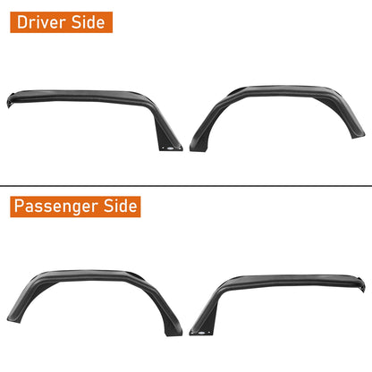 JL High Clearance Steel Fender Flares with Lights for Jeep Wrangler