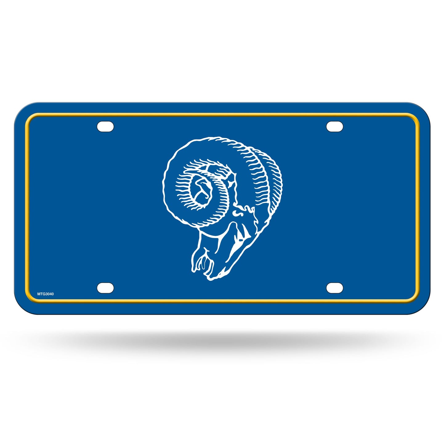 Rico Industries NFL Football Modern Retro Metal Auto Tag 6" x 12" - Great for Truck/Car/SUV