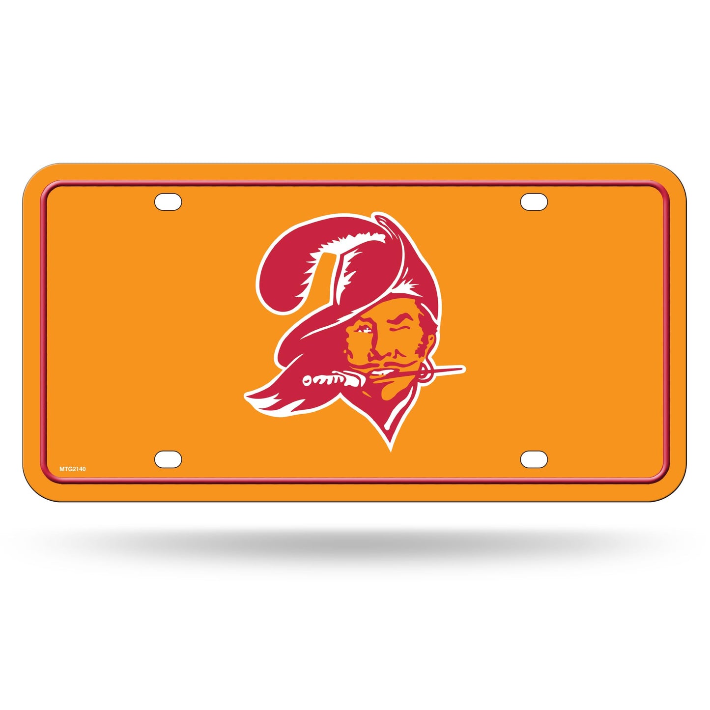 Rico Industries NFL Football Modern Retro Metal Auto Tag 6" x 12" - Great for Truck/Car/SUV