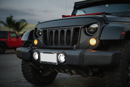 DOT Approved 4" 60W LED Fog Lights for 2007-2018 Jeep Wrangler JK