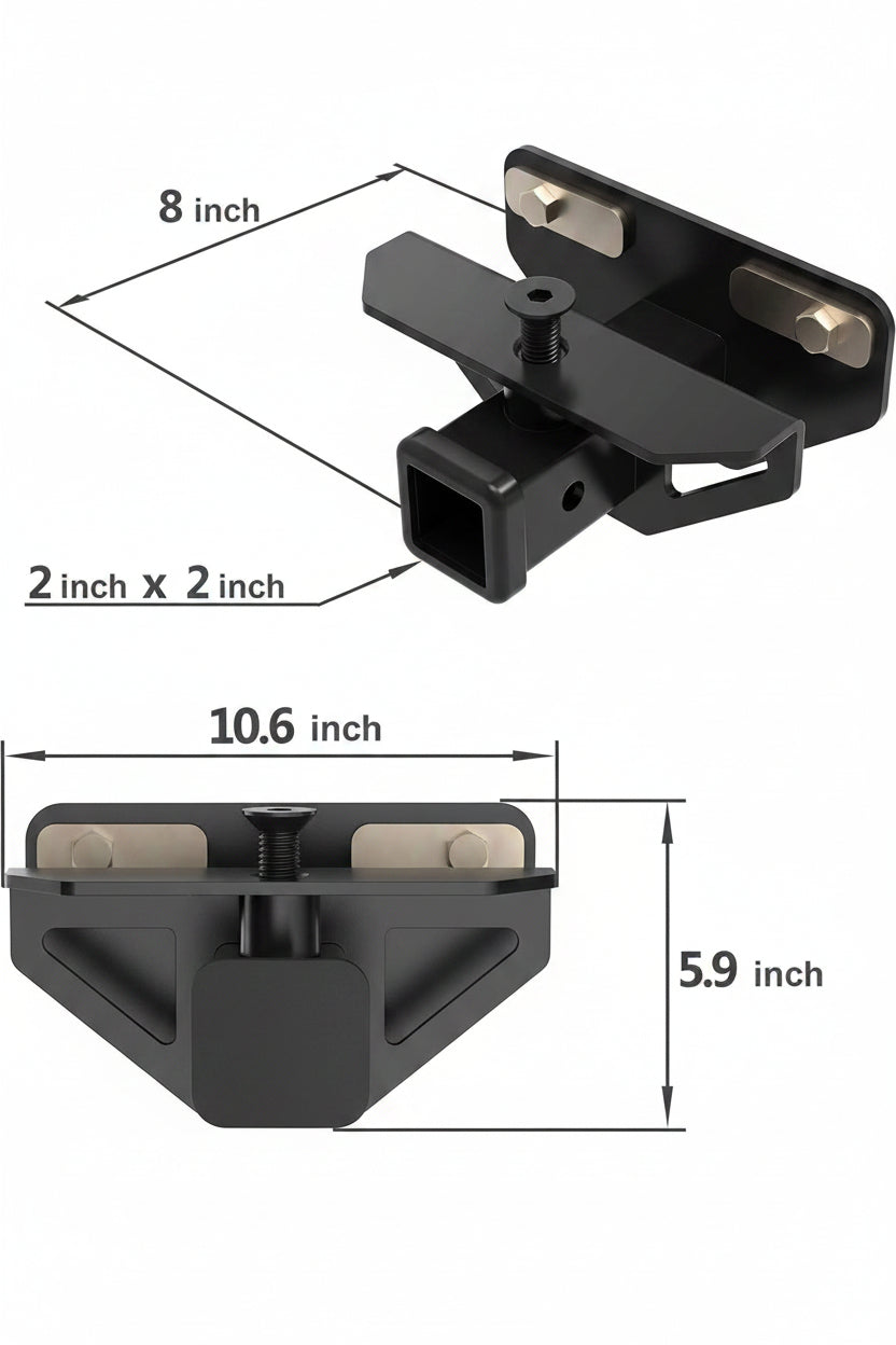 Class 3 2" Trailer Hitch Kit for 2003-2018 Dodge Ram 1500 & 2003-2014 Ram 2500/3500 (Classic) - Black, TG-HC3D002B