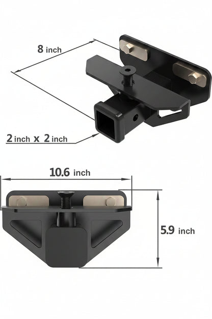 Class 3 2" Trailer Hitch Kit for 2003-2018 Dodge Ram 1500 & 2003-2014 Ram 2500/3500 (Classic) - Black, TG-HC3D002B