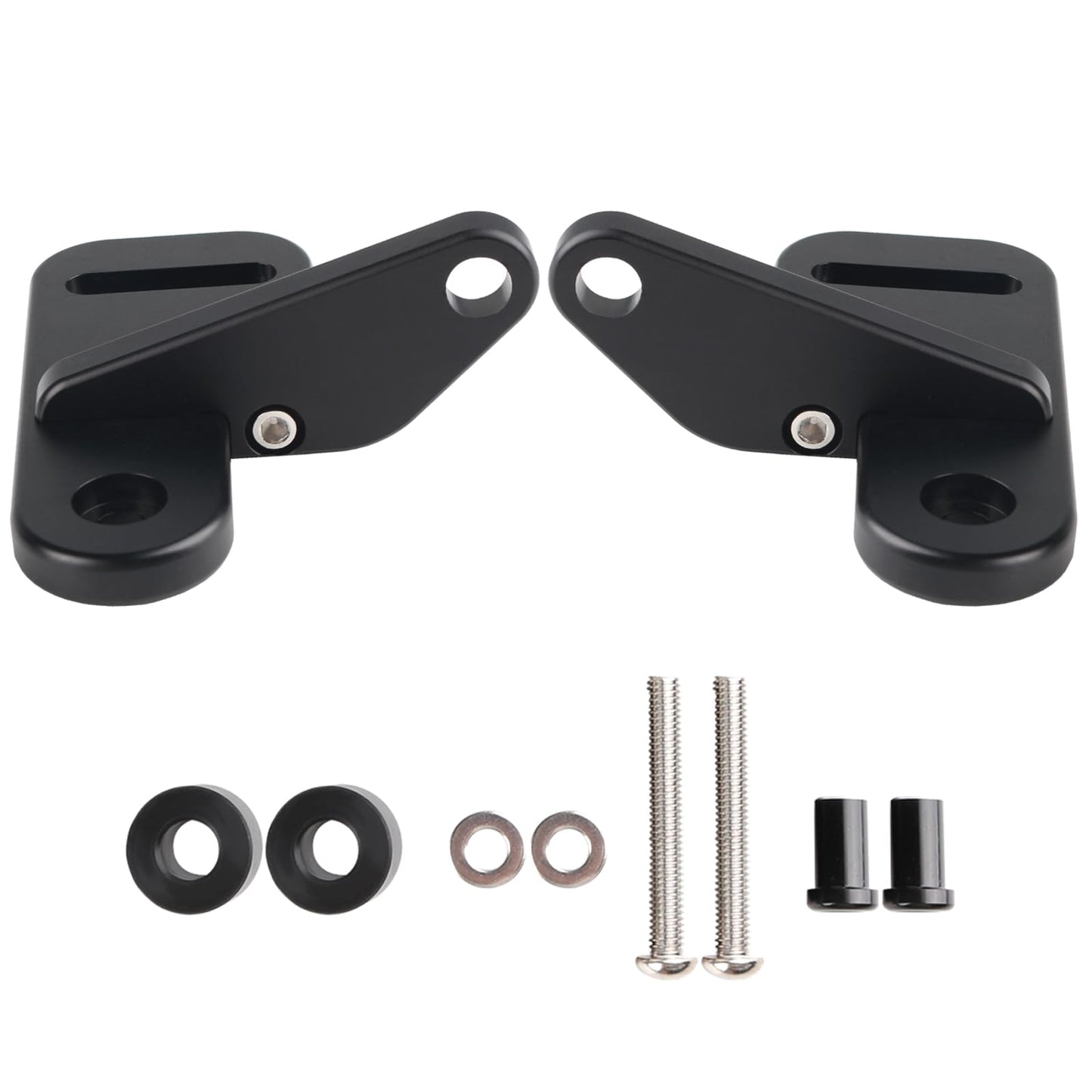 Black A-Pillar Light Mounts for 2018-2024 Jeep Wrangler JL