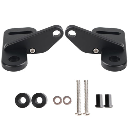 Black A-Pillar Light Mounts for 2018-2024 Jeep Wrangler JL