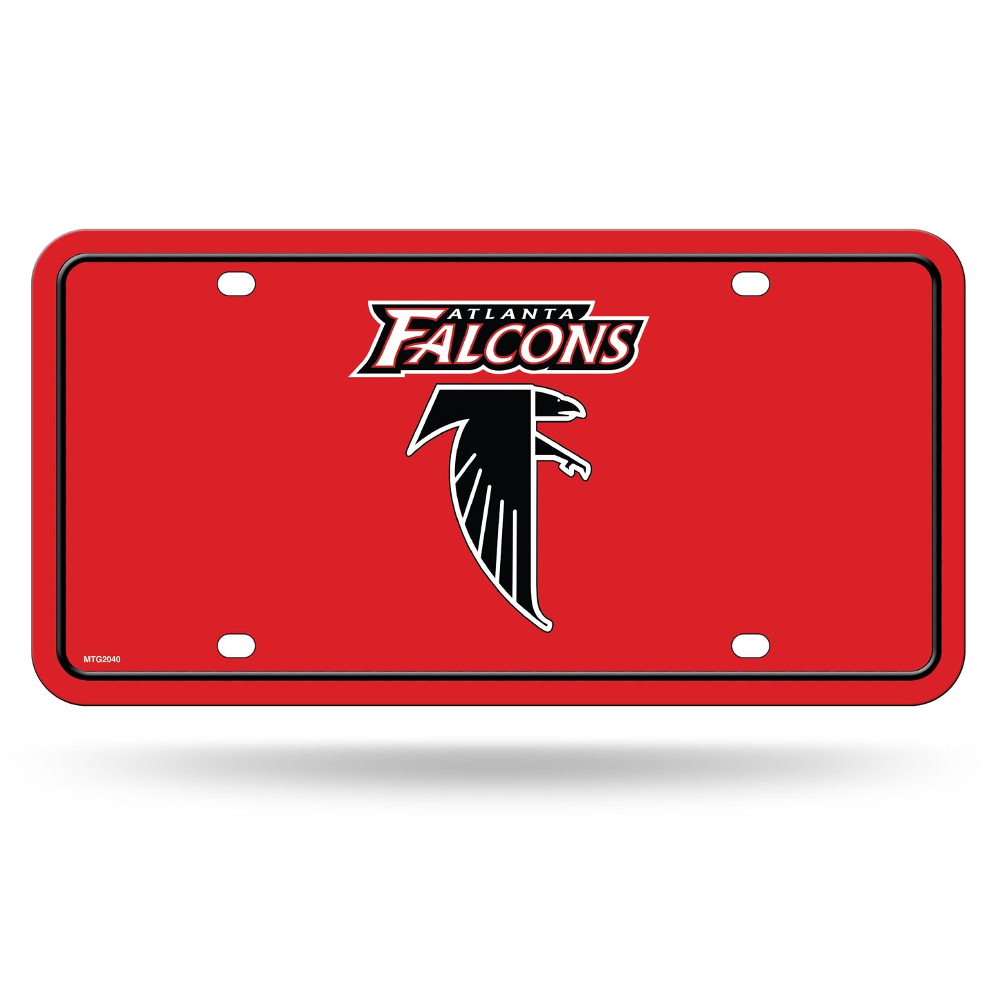 Rico Industries NFL Football Modern Retro Metal Auto Tag 6" x 12" - Great for Truck/Car/SUV