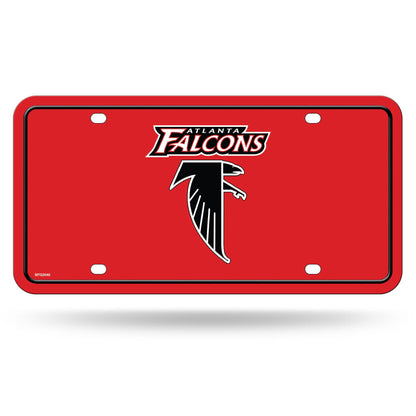 Rico Industries NFL Football Modern Retro Metal Auto Tag 6" x 12" - Great for Truck/Car/SUV