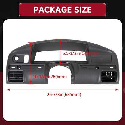 Dash Cluster Bezel for 1992-1997 Ford F-Series & Bronco (Gas Engines Only) - Replaces F2TZ15044D70A