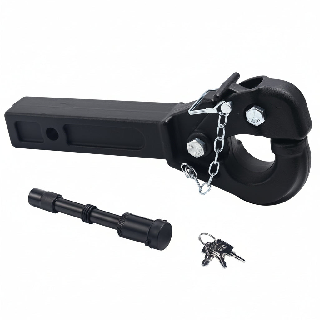 Pintle Hitch (15 ton / 33,000 lb) - Black Powder Coat for 2" Receiver