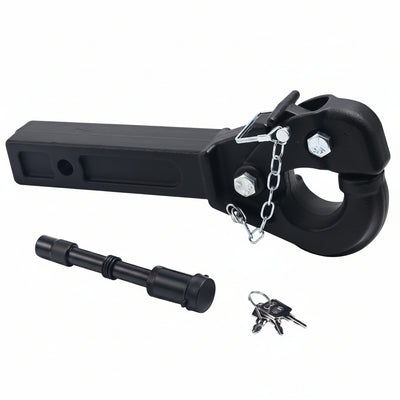 Pintle Hitch (15 ton / 33,000 lb) - Black Powder Coat for 2" Receiver