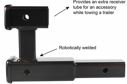 Dual Hitch Extender for 2" Receiver - 5000 lb Capacity, Tow & Carry Accessories (50248)