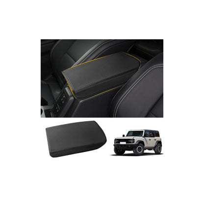 Microfiber Leather Center Console Cover for 2021-2025 Ford Bronco 2/4-Door (Excludes Sport)