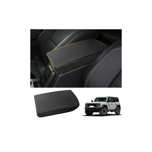 Microfiber Leather Center Console Cover for 2021-2025 Ford Bronco 2/4-Door (Excludes Sport)