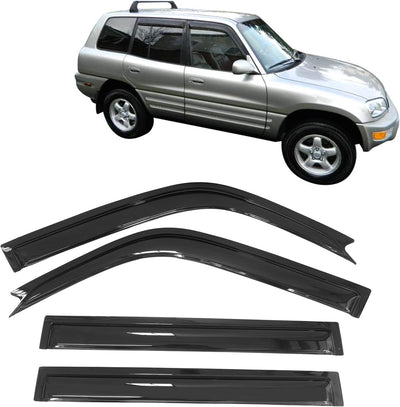 Window Visor Compatible with 1996-2000 Toyota Rav4 4Door