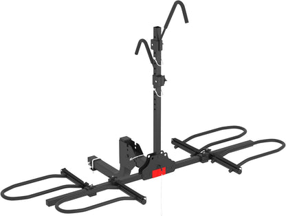 Hitch Bike Rack,Wobble Free Smart Tilting Folding Bicycle Car Racks for Standard,Fat Tire E-Bike Rack for Tow Hitch, 2-Bike 200 lbs Capacity, 2 inch Receiver