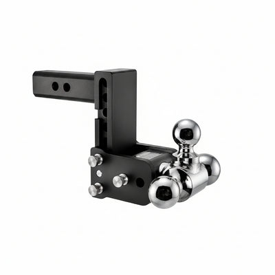 Tow & Stow Adjustable Tri-Ball Mount for 2" Receiver - 5" Drop, 10,000 lb GTW - TS10048B