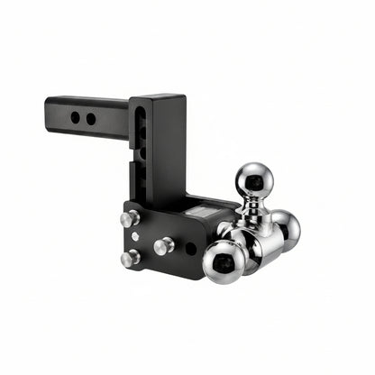 Tow & Stow Adjustable Tri-Ball Mount for 2" Receiver - 5" Drop, 10,000 lb GTW - TS10048B