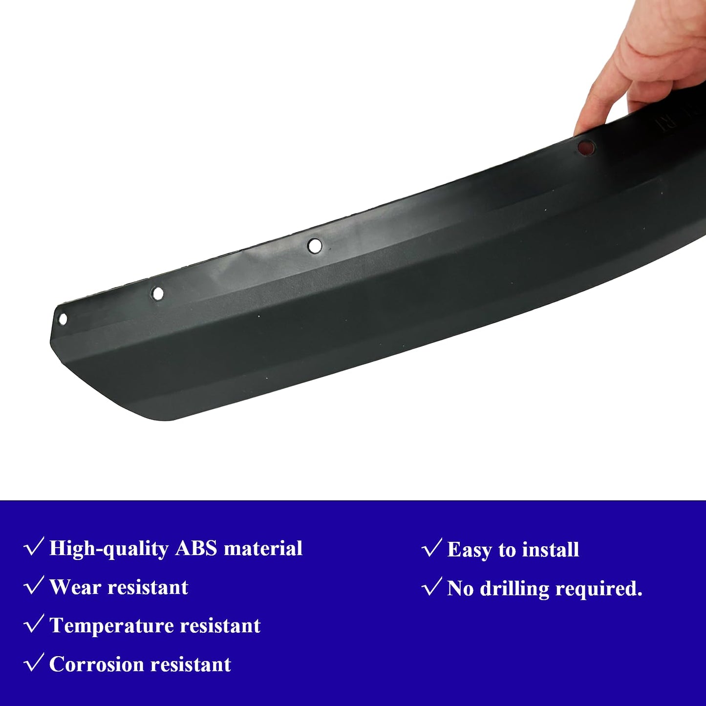 Fender Flares for Jeep Wrangler JL/JLU, 4-Pack ABS