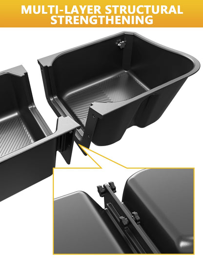Rear Underseat Storage Box for 2019-2026 Chevy/GMC 1500 & HD - Double/Crew Cab