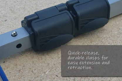 5' Telescoping Magnetic Cargo Retrieval Hook - Extendable Tool for Truck Bed Access