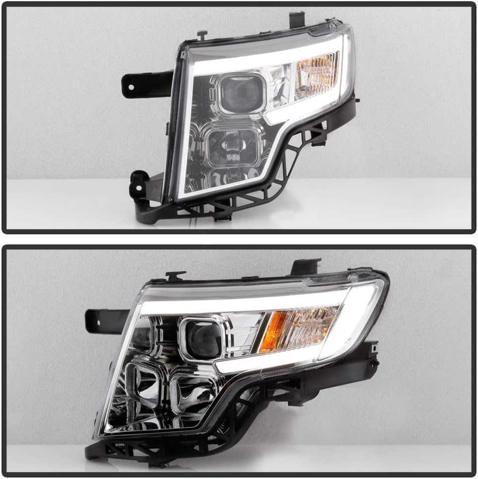 For 2007-2010 Ford Edge LED Tube Style Housing Projector Headlights - OHMU