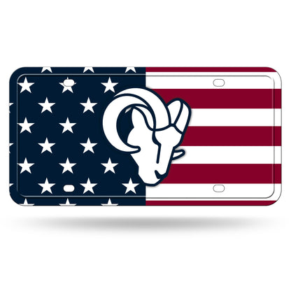 Rico Industries NFL Football USA Metal Auto Tag 6" x 12" - Great for Truck/Car/SUV