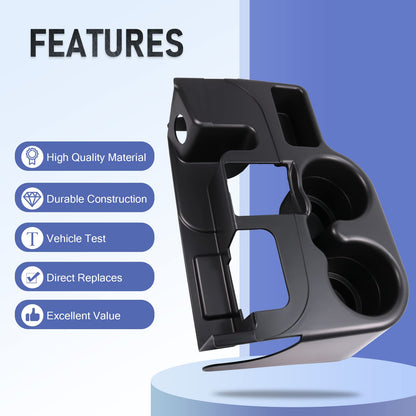Center Console Armrest Cup Holder for 2003-2012 Dodge Ram 1500/2500/3500