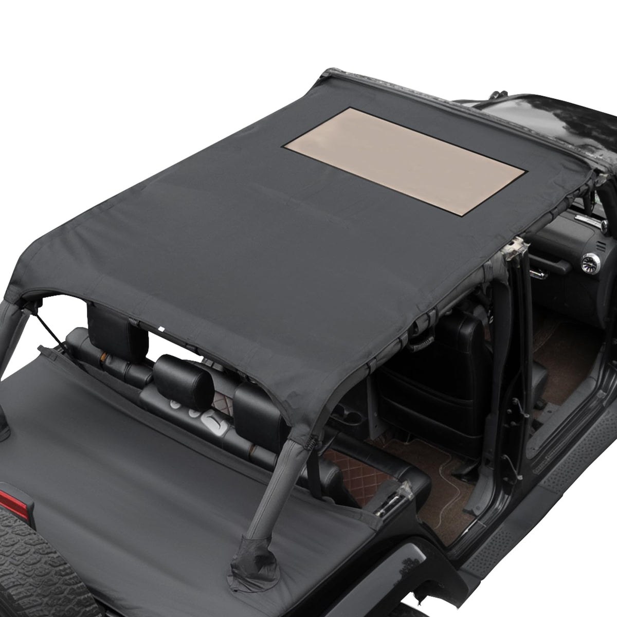 Waterproof Sun Shade Top for 2018–2026 Jeep Wrangler JL 4-Door & 2020–2026 Gladiator JT2007-2018 JK