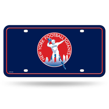 Rico Industries NFL Football Modern Retro Metal Auto Tag 6" x 12" - Great for Truck/Car/SUV