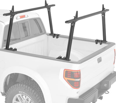 Aluminum Truck Ladder Rack Adjustable Pick-Up Ladder Rack (No Drilling Required)