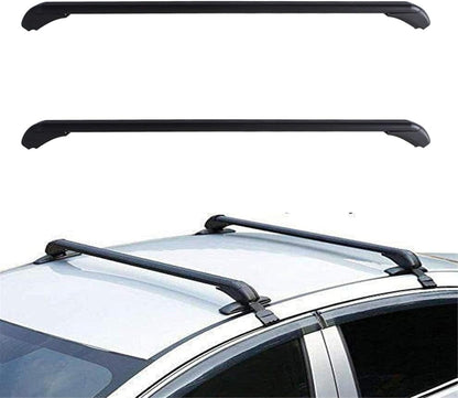 43.3" Universal Roof Rack Cross Bars (2-PCS) - Aluminum Adjustable for Cars/SUVs