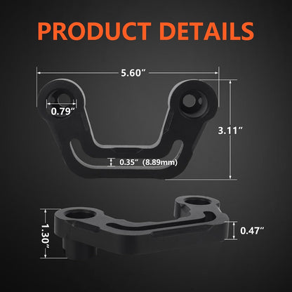 A-Pillar LED Light Mounts for 2018-2023 Jeep Wrangler JL & Gladiator JT (Black)