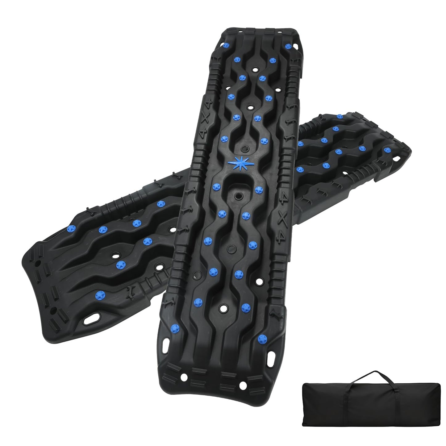 Off-Road Traction Boards with Jack Base - Heavy-Duty Recovery Tracks for 4x4/SUV/Truck (Large)
