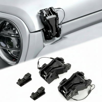 Heavy-Duty Hood Catch Hood Lock Upgrade for Jeep Wrangler JL 2018-2024