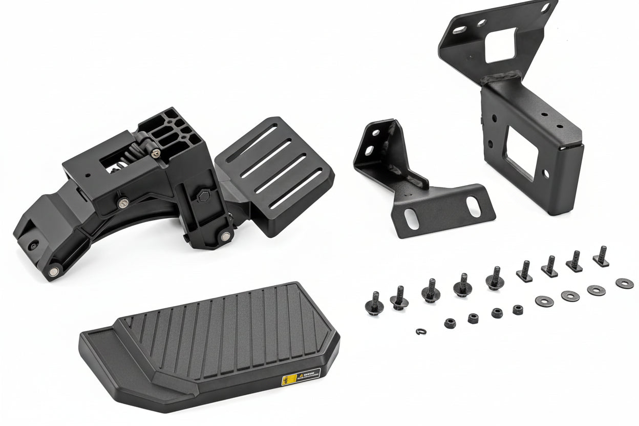 Manual Retractable Bed Step for 2021-2026 Ford F-150 & Lightning - 330 lb Capacity