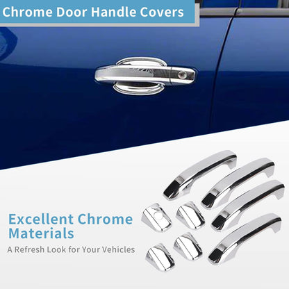 Chrome Handle + Mirror + Tailgate Cover Kit for 2014-2018 Chevy/GMC 1500/2500/3500 (Excludes Tow Mirror)