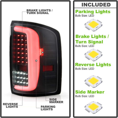 LED Tail Lights For [Incandescent Type] 2014-2018 GMC Sierra 1500 15-19 2500HD - OHMU