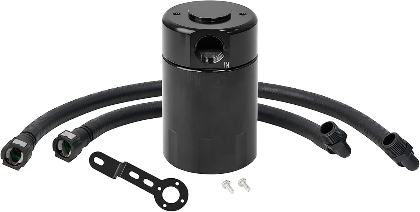 Air Oil Separator (Catch Can) for 2014-2018 GM 1500 & 2015-2020 SUVs 5.3L/6.2L - 3oz Tank
