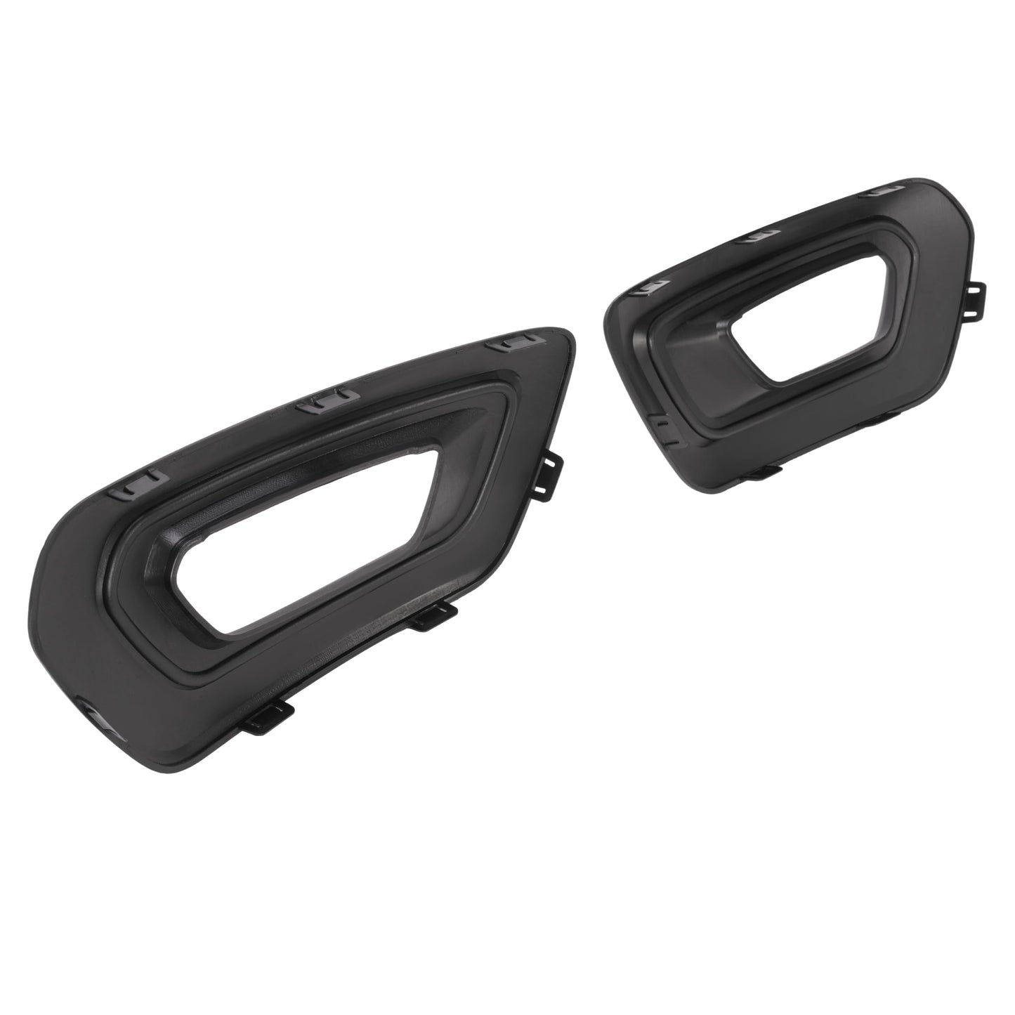 Ford Transit Fog Light Bezels, Left & Right Black PP Plastic Replacement