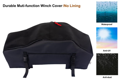 UV & Waterproof Winch Cover for 8000-13500 lbs Electric Winches (Black)