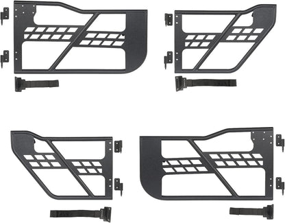 4 Doors textured Tube Half Guards for Jeep Wrangler JL Unlimited | Gladiator JT 2018-2024 - OHMU