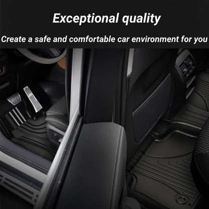 TPE Floor Liners for 2019-2025 Chevy/GMC 1500 & 2020-2025 HD Crew Cab (2nd Row w/Under-Seat Storage)