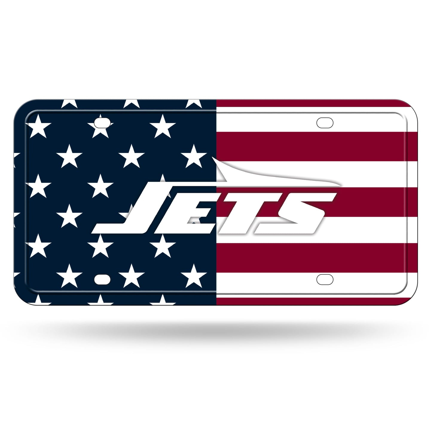 Rico Industries NFL Football USA Metal Auto Tag 6" x 12" - Great for Truck/Car/SUV