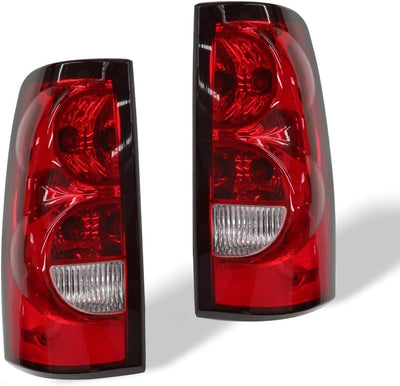 Red Tail Lights (Pair) for 2003-2006 Chevy Silverado HD - Replaces GM2800174/GM2801174