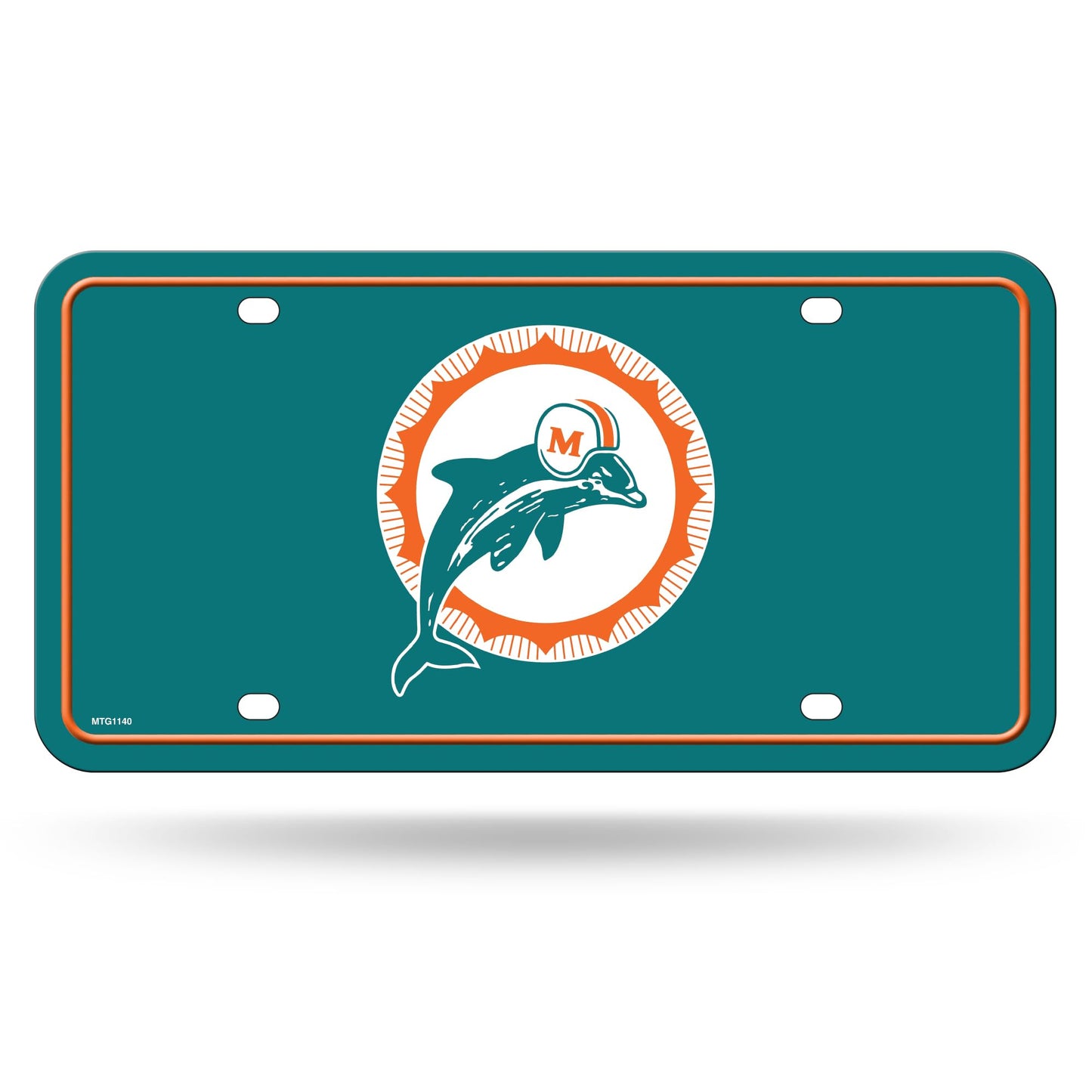 Rico Industries NFL Football Modern Retro Metal Auto Tag 6" x 12" - Great for Truck/Car/SUV