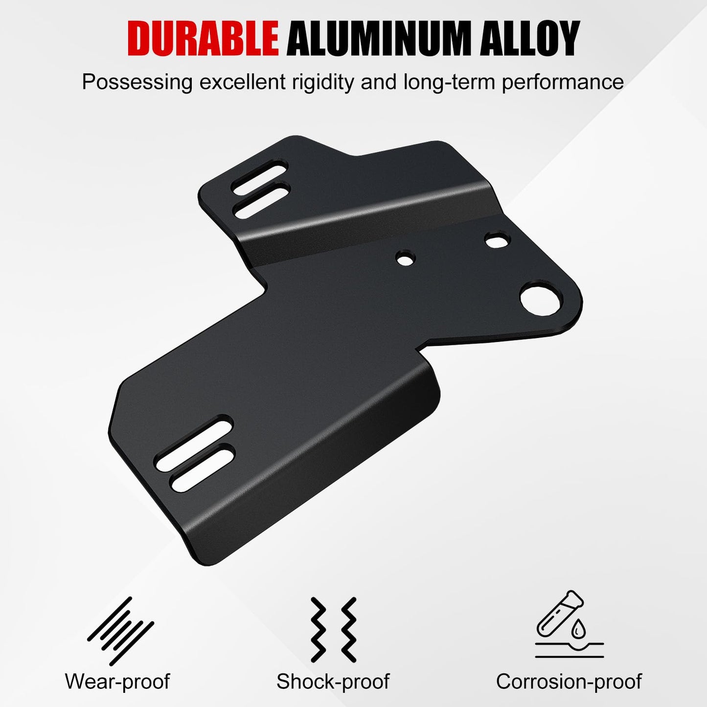 Bronco A-Pillar Light Mounts, Aluminum, No-Drill Pair
