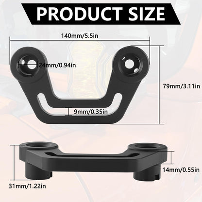 A-Pillar LED Light Mounts for 2018-2023 Jeep Wrangler JL & Gladiator JT (Black)