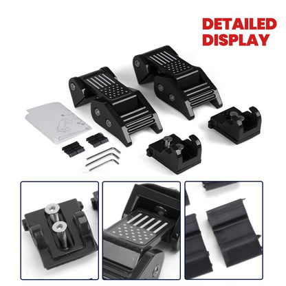 Aluminum American Flag Hood Latches for Jeep Wrangler JK JL Gladiator