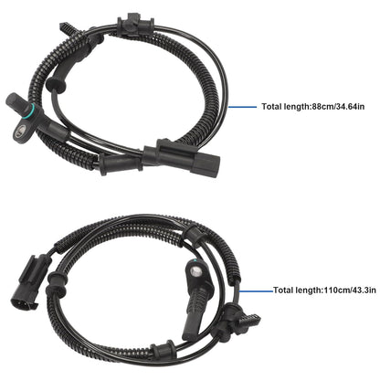 4-PCS ABS Wheel Speed Sensor Kit for 2013-2018 Ram 1500 & 2019 Classic - Replaces 68053861AB/AC/AD