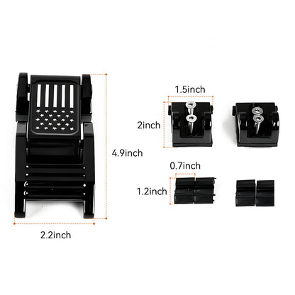 Aluminum American Flag Hood Latches for Jeep Wrangler JK JL Gladiator