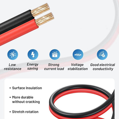 12V/22V Car Refrigerator Power Cord with Cigarette Lighter Plug